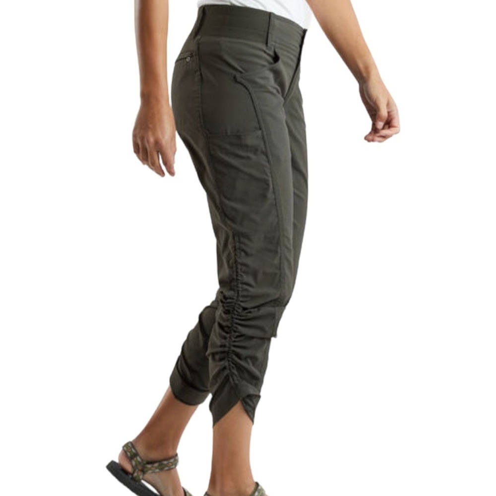 Title Nine Recycled Clamber 2.0 Hiking Capri Size 4 Green Outdoor Gorpcore